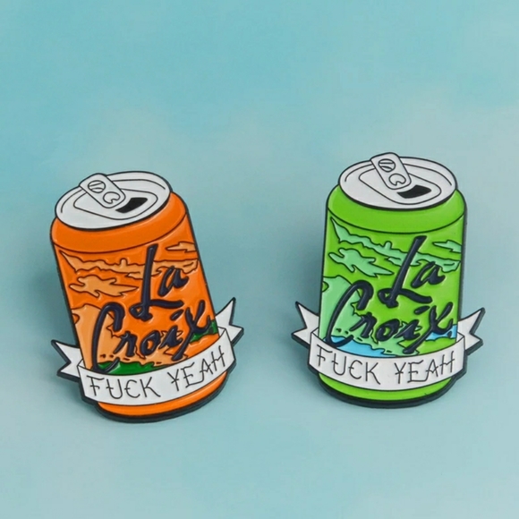 La Croix "Fuck Yeah" Can Fashion Pin ✴ - Picture 10 of 15